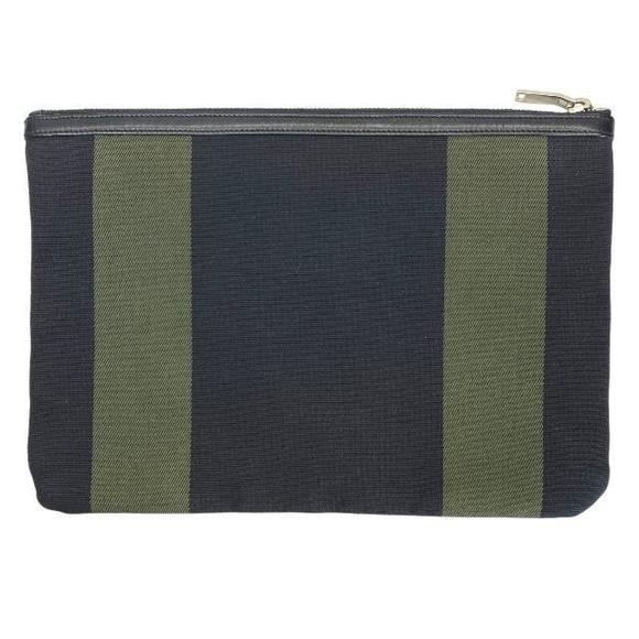 Saint Laurent Clutch Bag Black Leather Paris - Picture 1 of 7